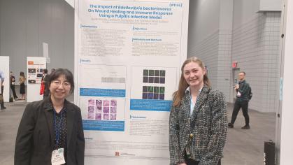 Katie Roeder with her mentor Emi Shimizu